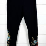 Johnny Was  Los Angeles Women's Embroidered Floral Adara Leggings Black Small Photo 0