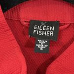 Eileen Fisher Twill Button Front Band Collar Jacket Size SMALL Red/Orange Photo 2