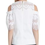 Ted Baker White Taluah Cold Shoulder Lace Top Photo 1