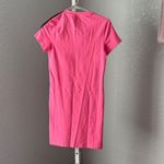 Adidas  Vibrant Pink Dress with Black Stripes Photo 3
