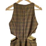 Nanushka Amor Summer Tweed Cut Out Brown Check V Photo 11