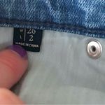 Abercrombie & Fitch  High Rise Multi Button Fly Denim Jean Shorts w26 Photo 3