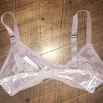 Victoria's Secret Victoria’s Secret light pink lace detail velvet XS bralette Photo 1