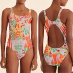 Farm Rio Adidas x Pearl Citrine One Piece Swimsuit Bathing Suit NWT Size 2 Photo 1