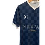 TOGETHXR x WILDFANG Soccer Jersey Womens Small V Neck Blue Short Sleeve Shirt Photo 1