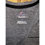 Majestic Pittsburgh Pirates Women's Stripped V-neck Graphic T-shirt Sz L Large Soft Thin Photo 2