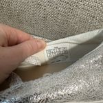 Keds  Square Toe Mary‎ Jane Sneaker in Silver Metallic Leather Size 7.5 Photo 2