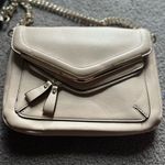 Cream Envelope Crossbody Bag w/ Gold Chain Strap – Neutral Everyday Purse Photo 2