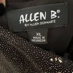 Sequin Dress by Allen Schwartz black shimmer dress, back cut out, ribbon detail Size XL Photo 3