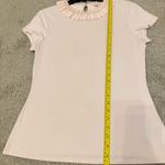 Ted Baker  Nickita Pale Pink Pearl Ruffle Collar Top Size 3 Photo 2