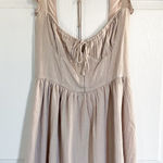 Sky To Moon Beige Corseted Bustier Milkmaid Mini Dress Size M Photo 0