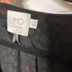 HD in Paris Anthro Teal Blue & Orange Print V Neck Midi Dress Size 10 Wrap Tie Photo 2