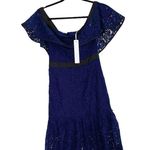 Adelyn Rae NWT  Tracy Ruffle Haltnerneck Lace Hem Dress Photo 11