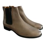 Frye Chelsea Boots Grey taupe Leather Classic western country minimalist size 11 Photo 8