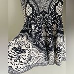 NEW $595 Cara Cara Lillia dress in black scroll terrace long sleeve chic romance Photo 5