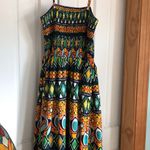 Truth Multicolor Patterned midi dress. Size L Orange Size L Photo 5