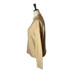 Magaschoni Sweater Women Small Tan Knit Wool Blend Mock Neck Pullover Photo 6