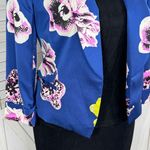 J.‎ Crew Tropical Floral Sateen Crop Blazer Jacket Blue Pink 12 Photo 5