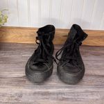 Converse  All Star High Top Lace Blackout Tennis Shoes Womens 6 Kids 4.5 Mens 4 Photo 3