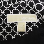 Michael Kors Black White Circular Chain Link Pattern Shift Dress Short Sleeve Textured Lined 00 Photo 4