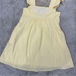 Draper James  Women’s Maddie Embroidered Babydoll Dress In Yellow Stripe Easter S Photo 5