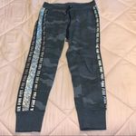 PINK - Victoria's Secret Pink Victoria’s Secret camouflage gray with bling joggers Photo 0