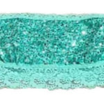 PINK - Victoria's Secret NEW PINK Victoria’s Secret Bandeau Sequin Bra Bralette Blue Small Lace VS Photo 0