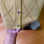 Alfred Dunner  Women's Mock Layer Gold Metallic Pullover Long Sleeve Sweater L Photo 11