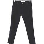 ZARA Basic Z1975 Black Low Rise Frayed Ankle Skinny Jeans Photo 0