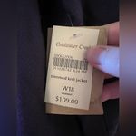 Coldwater Creek  Feminine Trimmed Knit Jacket Blazer Purple NWT Career Size 18W Photo 11