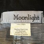 Moonlight  LagenLook Linen Asymmetrical Mandarin Collar Frog Button Tunic Top OS Photo 4