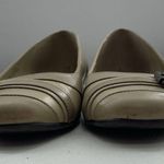 Talbots Size 10 Finata Buckle Flat Leather Beige Sesame Ballet Round Toe Detail Photo 4