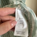 Madewell  Central Button Down Boxy Top Shirt Size Medium Striped Mint‎ White Photo 3