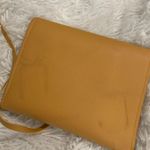 Glass Ladder Co Yellow Leather Crossbody Bag Tech Organizer NWT but FLAWED Photo 9