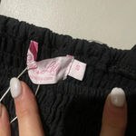 Pink Lily  Black Eyelet Tie Tank Top Photo 5