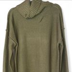 Merokeety  - Green Long Sleeve Mock Neck Sweater Photo 4