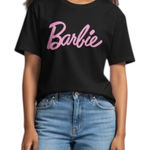 Barbie Merch Tshirt Short‎ Sleeve Top Black Photo 0