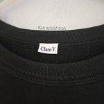 Clare V. Oversized Ciao Sweatshirt Black Size L Photo 3
