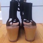 DV by Dolce Vit 'Lei' Black Suede Wedge Grommet Sandal Photo 7