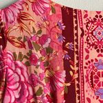 London Times  pink floral mosaic bright formal shift dress Photo 5