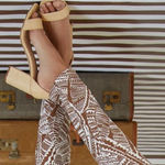 J. McLaughlin ‎ Raffia Block Heel Sandals Sz 8.5 Trendy Summer Vacation Photo 1