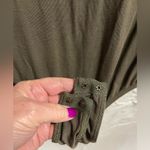 Women’s Twist Back Short Sleeve Olive Green Thong Bodysuit Size Large NWT Photo 5