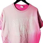 Soffe Navy Sister T Shirt Pink White L Large Graphic Tee 100% Cotton Tie Dye Photo 0