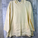 Bryn Walker  Size Small (Oversized) 100% Linen Yellow Hoodie Shirt With Pockets Photo 0