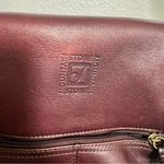 Vintage Stone Mountain Leather Handbag Dark Brown Photo 9