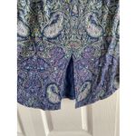 Lucky Brand Women's XS Blue Paisley Scoop Neck Boho Top Comfort On The Go Indie Photo 5
