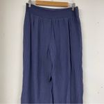 By & By Blue Crepe Wide Leg Casual Pull On Pants Womens L Lagenlook Beachy Boho Size L Photo 1