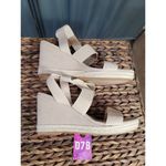Caslon Cnleona-Fab Women's 11 M Ivory Synthetic Slip-On Espadrille Wedge Sandals Photo 2