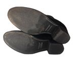 Toms Black Suede Leila‎ Ankle Boots Booties Tassel Back Zippers Women's Size 9 Photo 2