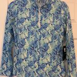 IBKUL NWT Top Women Small 1/4 Zip Mesh Sleeves Golf Pickleball Wild Dunes HHI Photo 0